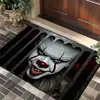 Tapetes de Chão para Halloween Transfronteiriços Amazon Temu para Entrada de Casa Resistentes ao Desgaste Clown Visual 3D Tapetes de Porta Agora Disponíveis para Atacado