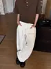 Jeans de moda de diseño de alta calle para hombre y mujer, blancos, elegantes, de corte curvo, tendencia, estilo callejero americano transfronterizo, ajuste holgado y ceñido