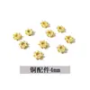 Acessórios para Joias DIY Transfronteiriços, Vários Estilos, Acessórios para Miçangas que Preservam a Cor, Espaçadores em Formato de Flor, Separadores em Formato de Coração, Acessórios de Cobre Atacado