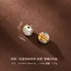 Plata 925 Chapada en Oro Patrón de Meteorito Amarillo Cuenta de la Fortuna Ovni Cuentas Sueltas para Hacer Joyería Accesorios DIY