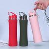 Cintura Fina Grande Capacidade Aço Inoxidável 304 Copo Térmico Portátil Garrafa de Água para Exterior Copo de Viagem Feminino com Canudo