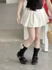Saia de Verão Nova Estilo Coreano Divertida Ultra Curta Linha A Saia com Cinto JK para Bebês Meninas Princess Yuyu