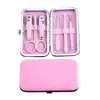 Kit de Cortador de Unhas Colorido Transfronteiriço Brinde Promocional Kit de Ferramentas de Manicure de 6 Peças com Logo Impresso Kit de Manicure