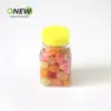 Botella Cuadrada Forma de Dulce Arcoíris Transparente 60ml Botella de Plástico Bebida de Jugo Botella Sellada Recipiente de Embalaje de PET de Grado Alimenticio