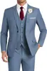 Traje de Vestir de Botón Único Hecho a Medida para Comercio Exterior Transfronterizo con Impresión Digital, Traje de Tres Piezas Hecho a Medida para Hombre