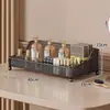 Caja de Almacenamiento de Cosméticos de Escritorio, Estante de Almacenamiento en Capas para Encimera, Estante para Labiales de Tocador, Estante de Almacenamiento para Productos de Cuidado de la Piel sobre Mesa