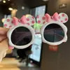 Gafas de Sol para Niños Orejas Grandes Gafas de Sol para Niñas de Festival Dibujo Animado Lindo Mickey Mouse Gafas con Lazo para Niños Forma Cóncava