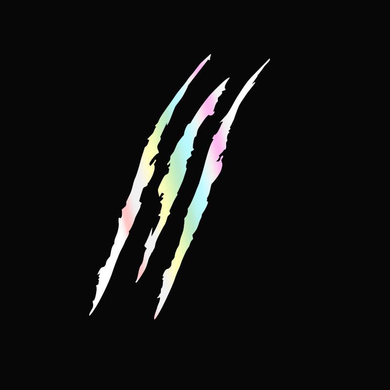 40厘米抓痕七彩1