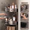 Estante de almacenamiento para inodoro de baño, sin perforaciones, para lavarse, para pared, triangular, para colgar en la pared