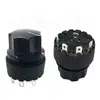 Haoswitch Recomienda el Interruptor de Perilla Giratoria Redonda para Gabinetes de Desinfección, Modelo Ya3F01, con una Tapa de Perilla de Siete Puntas