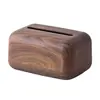 Caja de Pañuelos Estilo Chino de Madera de Nogal para Uso Doméstico, Restaurante de Lujo, Mesa de Café de Sala de Estar Estilo Vintage, Caja de Almacenamiento para Hotel y Casa de Huéspedes