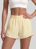 Shorts Esportivos de Malha Respirável Juyitang Soltos Anti-Exposição para Corrida ao Ar Livre Fitness Yoga