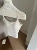 XIA'X Xia Xia Yatou estilo coreano simples gola U alça fina design vazado cruzado camisola costas bonitas lingerie feminina