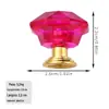 Cristal de Cor Repetida Puxador de Gaveta Diamante Puxador de Alça Transparente Porta Armário Puxador de Porta de Gaveta Puxador de Acrílico Plástico