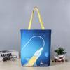 Bolsa de lona de fábrica con patrón personalizado, logotipo publicitario, bolsa de lona para hombro, hecha a medida