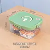Caixa de Armazenamento de Pão Espessa de Grande Capacidade Caixa Selada para Lanches de Cozinha Caixa de Armazenamento para Micro-ondas Gaveta de Legumes para Geladeira