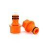 Conector rápido de boquilla de plástico naranja con rosca interna para pistola de agua con doble junta tórica para jardín, conector de grifo