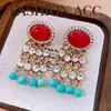 Aretes de Aguja Plateada con Borlas Ovaladas Incrustadas de Diamantes, Aretes Retro Vintage, Exquisitos y Versátiles, Aretes Estilo Lujo Ligero