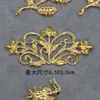 Material de corona de fénix diy pasador Xiuhe chino paso simétrico hojas de dragón flores y plantas accesorios de hierro