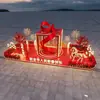 2026 Ano do Cavalo Dia de Ano Novo Decoração de Palco em Larga Escala Ponto Criativo para Check-In Ponto de Check-In de Celebridade da Internet do Shopping