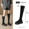 Botas Longas Augusden Maillard 2026 Nova Outono Sola Grossa Botas de Equitação Retrô Emagrecedoras Viagem Botas Western