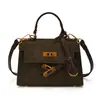 Bolsa Kelly de nicho para mulheres, nova bolsa de ombro da moda outono retrô com padrão de pedra 2026, bolsa transversal quadrada pequena
