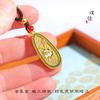 Collar de Marca Shajin Qinglian Loto Vietnamita de Larga Data Colgante Doble Shihuan Cadena de Lana Accesorios Guofeng Hanfu para Mujer