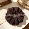 Gomas Elásticas para el Cabello de Alta Elasticidad para Mujer, Scrunchies de Lana Rayados de Gama Alta para Otoño e Invierno, Tamaño Grande, Suministro al por Mayor, Directo del Fabricante