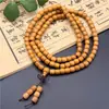 Pulseira de Contas de Sândalo com Múltiplos Círculos de 108 Contas do Fabricante, Contas para Meditação, Ébano Negro, Sândalo Verde, Jacarandá Negro