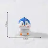 Transfronterizo Nuevo Producto Micro Paisaje Lindo Muñeco de Papá Noel Pingüino Decoración DIY Accesorios de Bola de Cristal Pequeños Adornos
