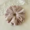 Elástico de Cabelo Plissado de Veludo Estilo Coreano com Alta Elasticidade e Textura Premium, Scrunchie Grande, Novo Modelo 2026 Corda de Cabelo para Rabos de Cavalo