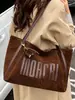 Bolso de Hombro para Mujer de Gran Capacidad 2025 Otoño e Invierno Nuevo Bolso de Aspecto Elegante Nicho Bolso para Estudiantes Universitarios Bolsa de Compras