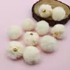 20mm Bola Colgante de Otoño e Invierno Bola de Pelo de Conejo Colgante de Felpa DIY Accesorios de Joyería Cuentas Cadena de Teléfono Móvil Llavero