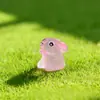 Pegamento Cremoso Luminoso Accesorios Hechos a Mano DIY Accesorios Adornos de Micro Paisaje Animal Conejo de Colores Paisajismo con Musgo