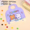 Bolsa con forma de mochila Regalo Bolsa con cierre Bolsas para snacks del Día del Niño Dulces Souvenir de jardín de infantes Bolsa de embalaje de bandolera Bandolera