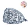 Gorro Quirúrgico Transfronterizo Algodón Color Sólido Correa Estampada Ajustable Unisex para Enfermera de Quirófano Gorro para Odontólogo Oral