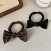 Diadema de Intestino Delgado de Satén Francés Estilo Coreano para Mujer Nueva Simple y a la Moda Banda de Goma Alta Elasticidad y Duradera Accesorios para el Cabello