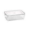 A34-36 recipiente transparente con tapa de plástico PET para escurrir, portátil, caja organizadora de cocina, caja organizadora de verduras para dumplings