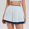Falda de Tenis Deportiva de Verano para Mujer, Falda Plisada de Fitness de Dos Piezas Anti-Exposición, Falda Corta de Tenis Bádminton para Entrenamiento al Aire Libre