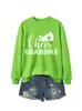 Moletom esportivo feminino cheer grandma Amazon eBay loja independente casual confortável versátil camada base