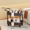 Carrinho de Uso Especial para Salão de Beleza, Equipamento de Plástica de Alto Padrão, Estante de Armazenamento Móvel Empurrada à Mão, Carrinho de Ferramentas Médicas para Gerenciamento da Pele