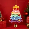 Adornos Navideños de Venta Caliente Transfronterizos Adornos de Árbol de Navidad Tejidos a Crochet Decoraciones para Coche Adornos para el Hogar Decoraciones