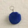 Chaveiro de Pele de Coelho Rex Sintética Acessórios para Vestuário Materiais Auxiliares Acessórios de Joalheria Bolsas Pele Sintética Pingente de Pompom Pequeno Multicor Atacado