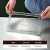 Cuencos de acero inoxidable para servir, recipientes rectangulares con tapa, recipientes comerciales para alimentos, carritos de comida rápida, cuencos para servir en buffet, platos cuadrados, cajas