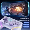 Controlador sem fio Switch para PC Bluetooth Controlador de Jogo Universal Carcaça Dupla Hall Duplo Luz RGB Compatível com Veículos Elétricos