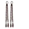 Peruca Cabelo Artificial Tranças Enroladas Femininas Torção Dupla Longas Novas Estilo Chinês Pequenas Tranças Círculo de Cabelo Tranças de Rabo de Cavalo