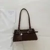 Bolsa de mano para axila Shuai Mi Jia para mujer 2026 Otoño Nuevo Bolso de hombro para el trabajo Estilo coreano Moda Bolso baguette Bolso de mujer