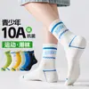 Calcetines para Hombre Otoño/Invierno Algodón Puro Media Pantorrilla Resistentes al Olor Absorbentes de Sudor Anti-Olor Deportivos para Baloncesto Largos Modernos Industria del Calcetín de Zhuji