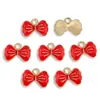 Colgante Pequeño de Esmalte de Colorido Lazo Estilo Coreano Estilo Ins Joyería Collar Pulsera Pendientes Materiales para Manualidades Multicolor U104