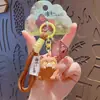 Merchandising Oficial de Pequeño Monstruo de la Montaña Langlang Llavero de Muñeco Cerdo Colgante de Mochila de Peluche Llavero de Figura Accesorio
